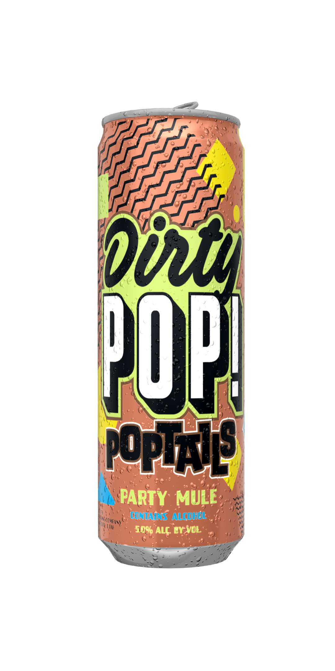 Hover affect reveals Uinta hard seltzer can in real-world context, Links to hard seltzer detail page