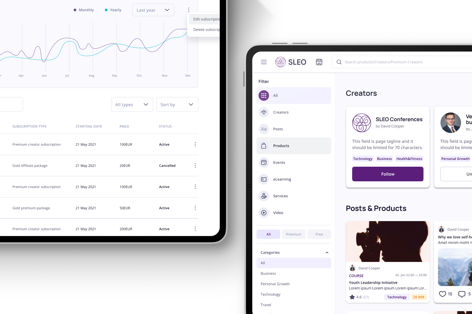 User research and Product Design for a Creator Platform
