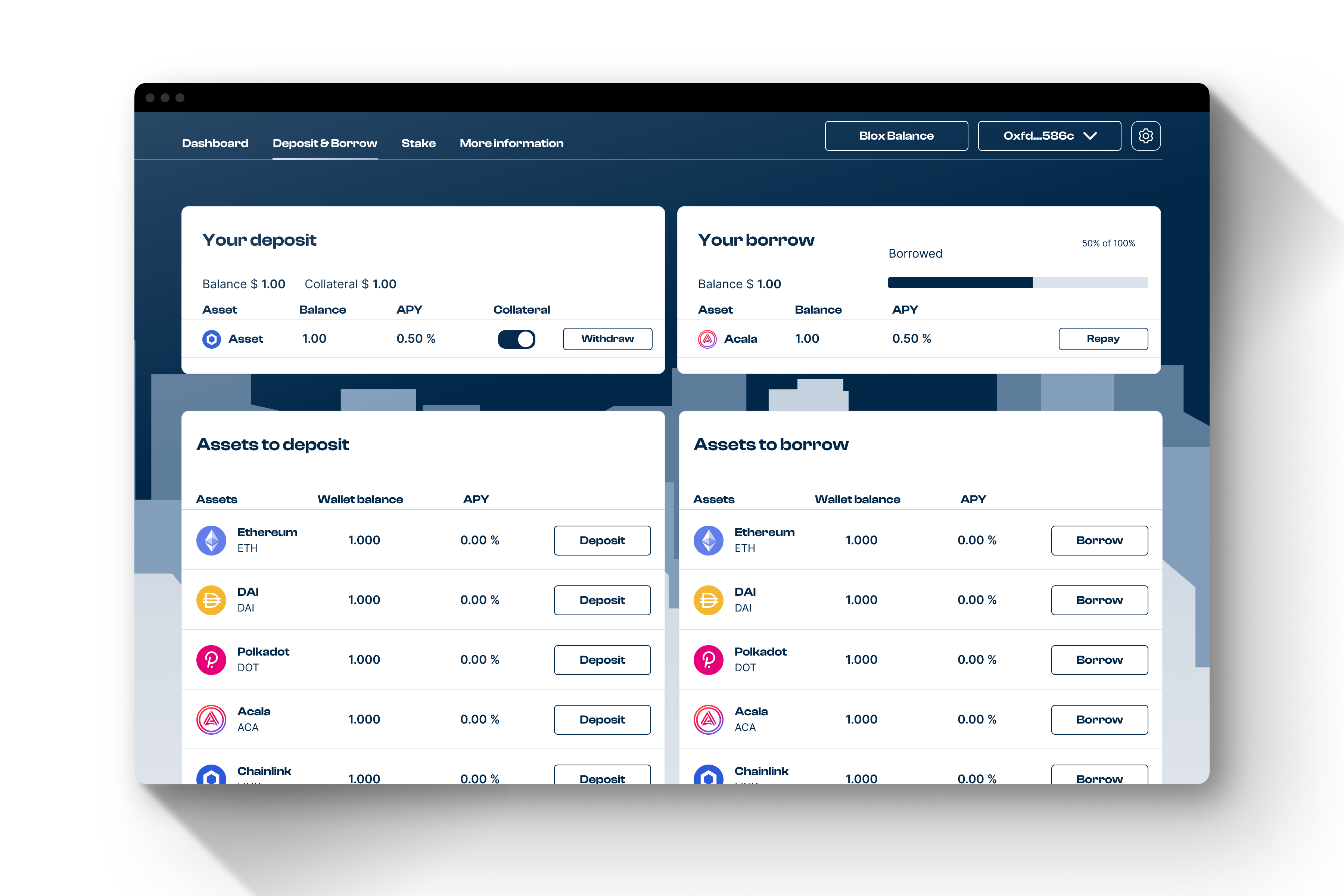 Product design for DeFi Crypto Borrow & Lending Platform 