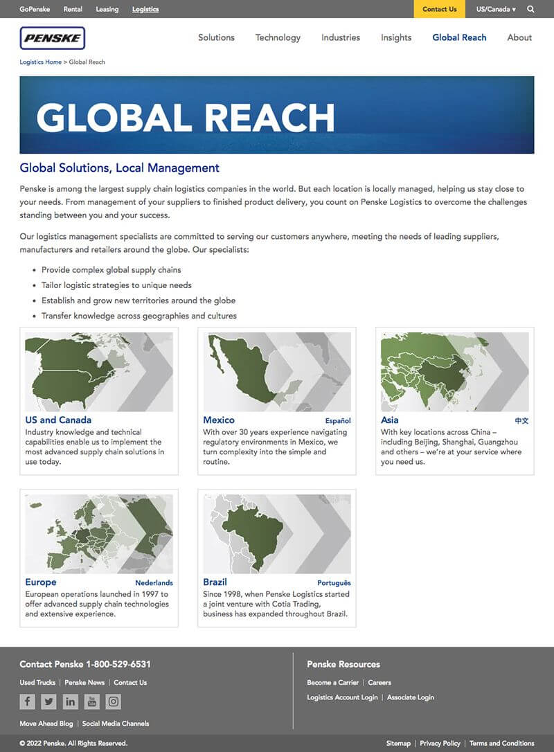Global reach before