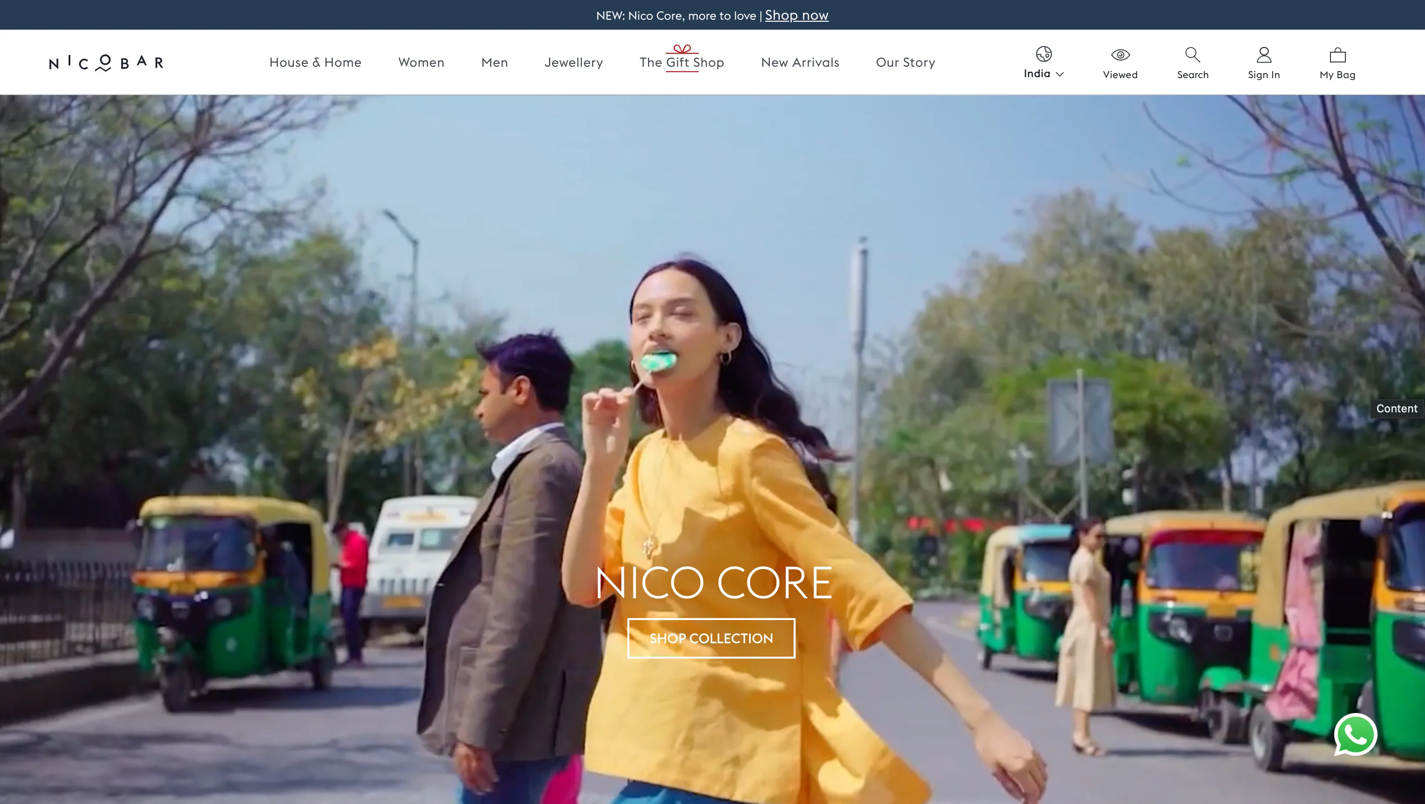 Nicobar Website