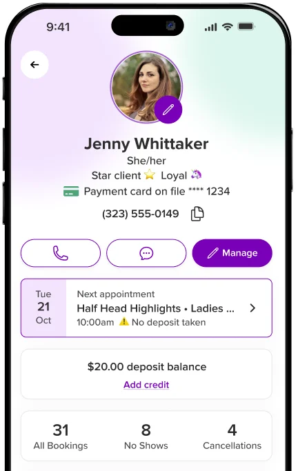 No-shows — client deposit protection
