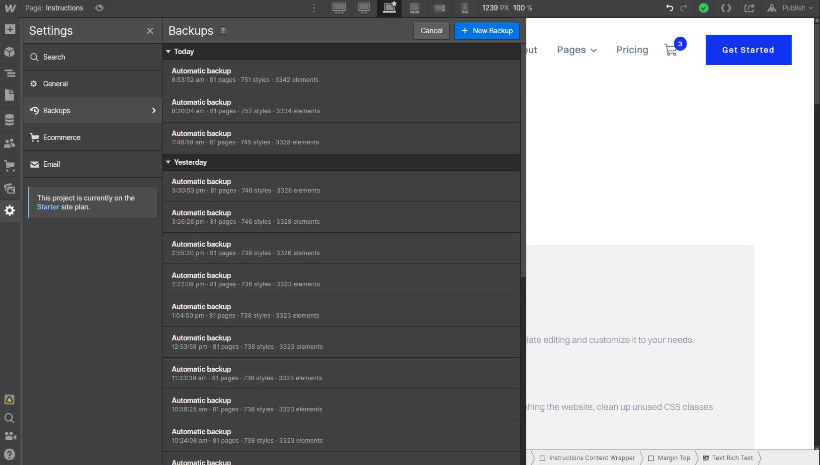 Backup - Sasky Webflow Template