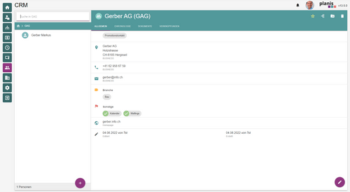 Kundenpflege und CRM - planis