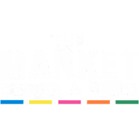 Text logo reading 'The Market Design & Build' with colored bars underneath.