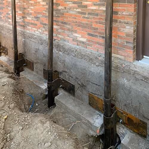 Underpinning for screw piling image