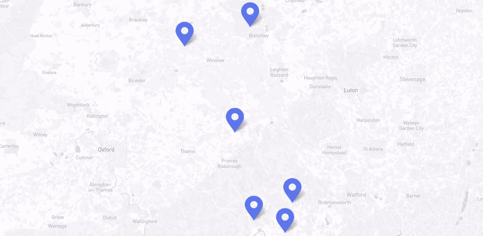 Buckinghamshire map image