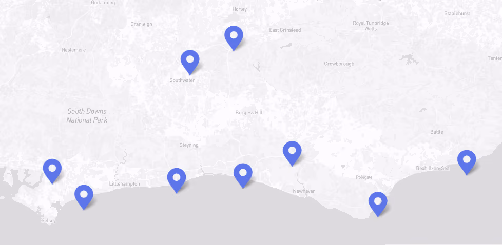 Sussex map image