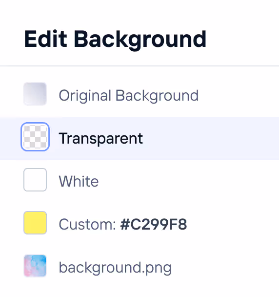Custom Smart Crop Edit Background