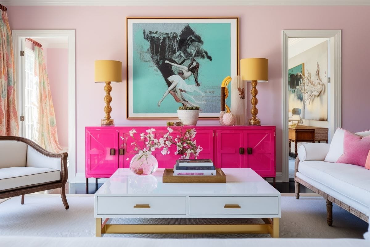 Eclectic formal sitting room