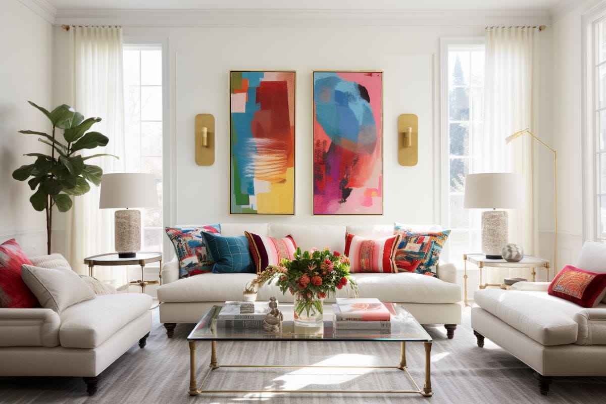 Cozy yet refined formal living room