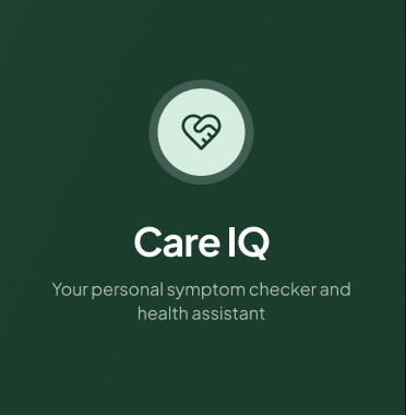 CareIQ app splash screen — mobile health navigation app