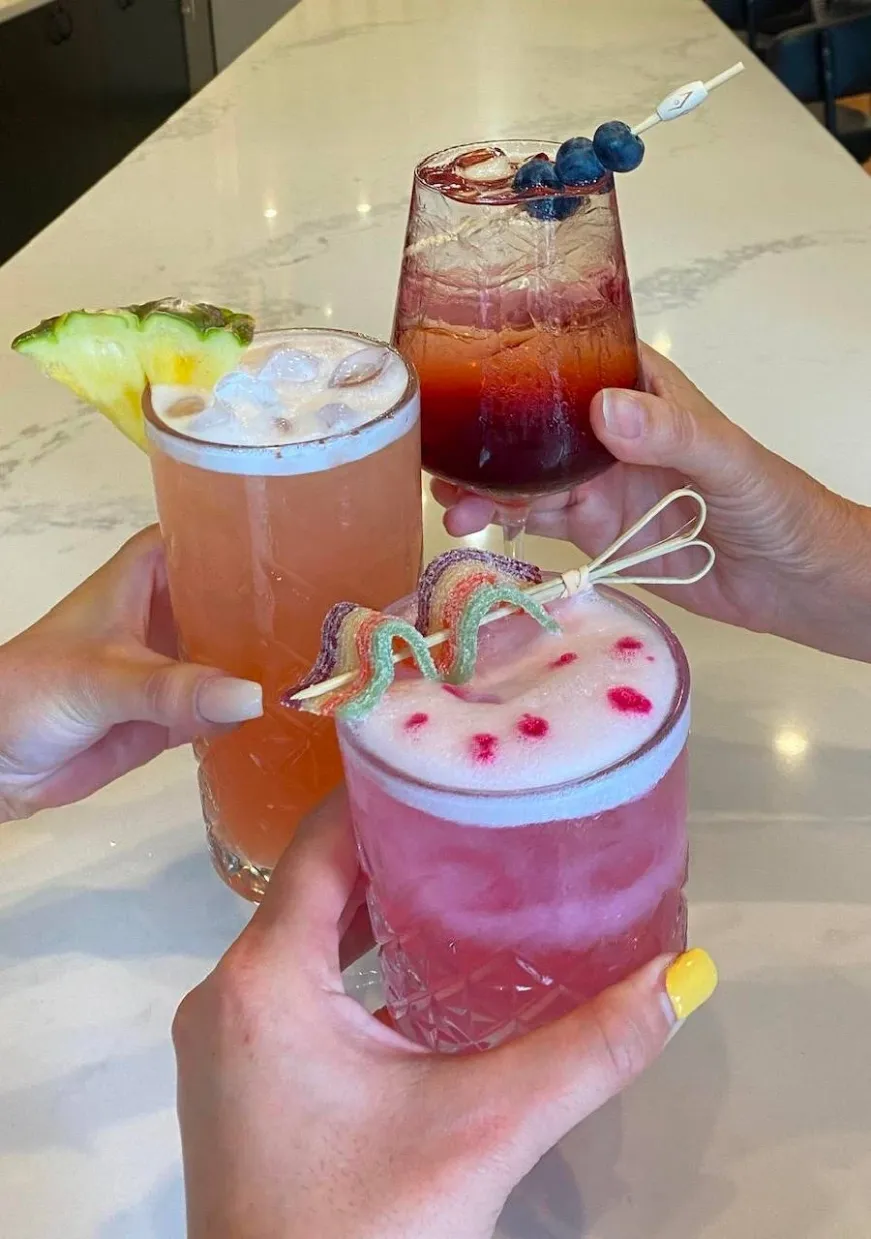3 glass of cocktails