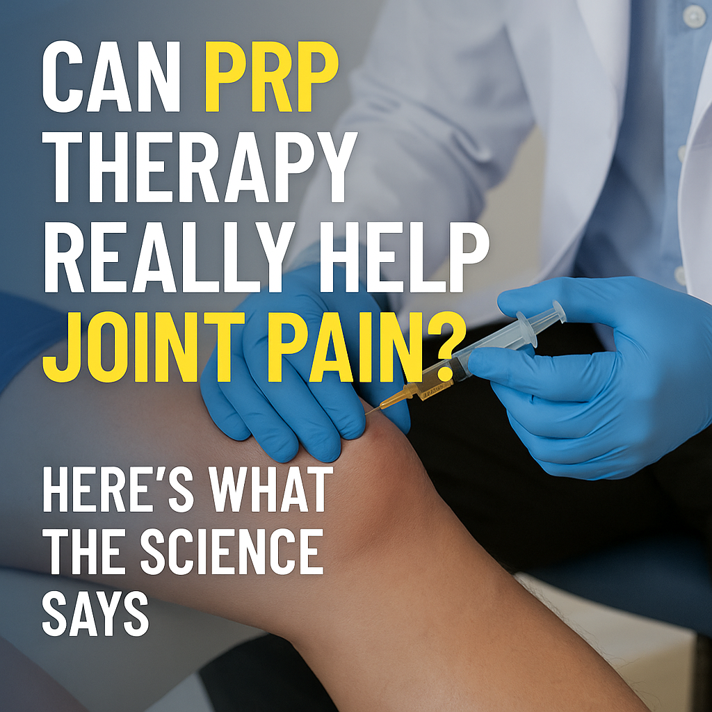 Can PRP Therapy Really Help Joint Pain? Here’s What the Science Says