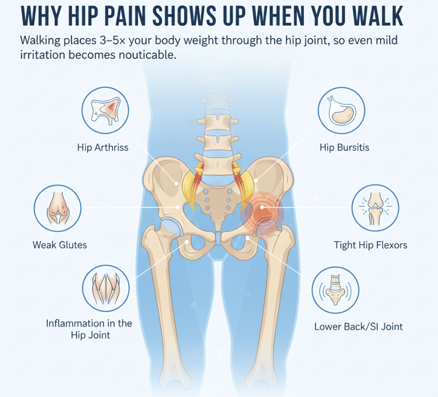 Hip Pain When Walking? What It Means and How to Find Relief