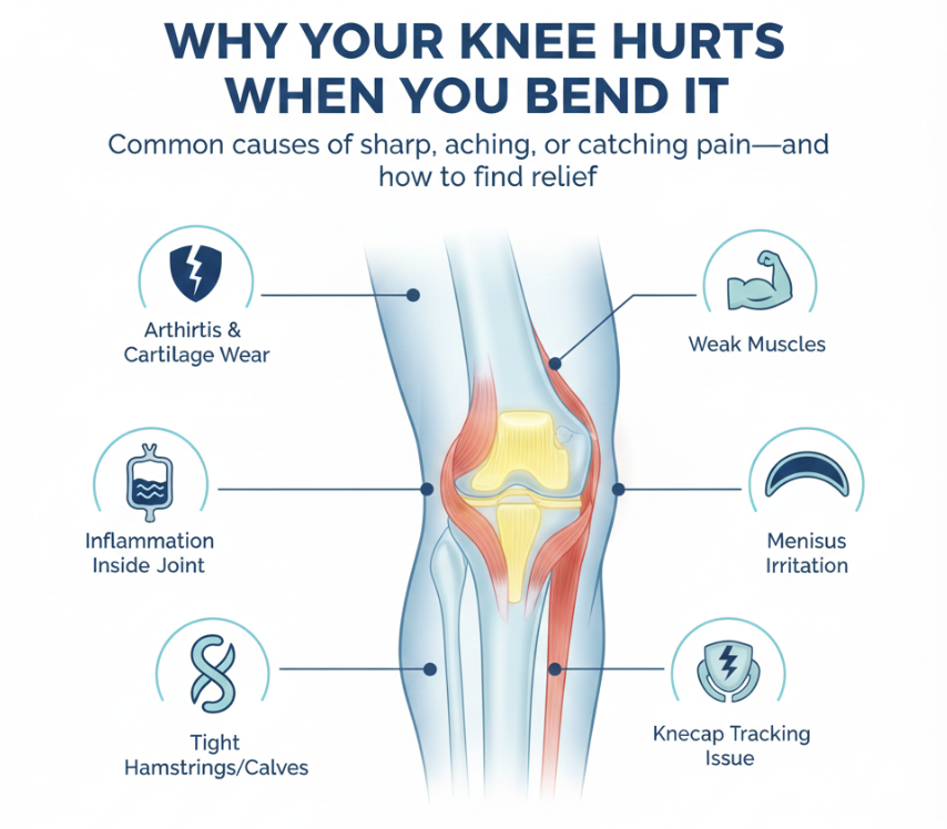 Knee Pain When Bending? Here’s What Your Knee Is Trying to Tell You