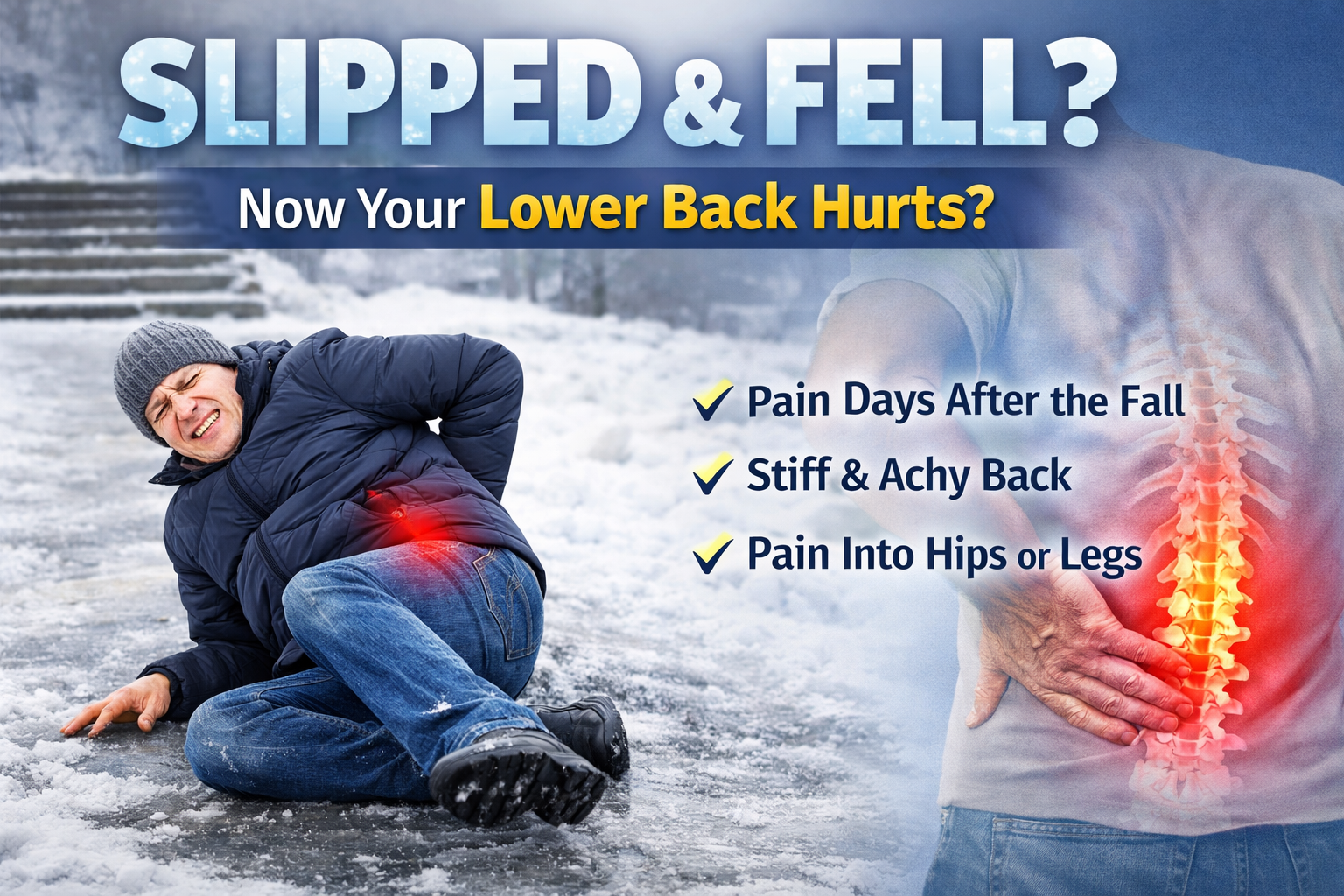 Slipped or Fell Recently? Why Low Back Pain Often Shows Up Days Later