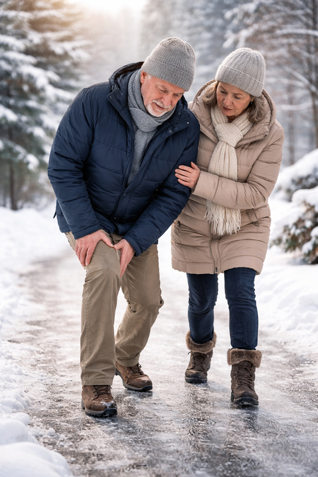 Why Winter Walking Is Harder on Your Knees (Even If You Don’t Slip)