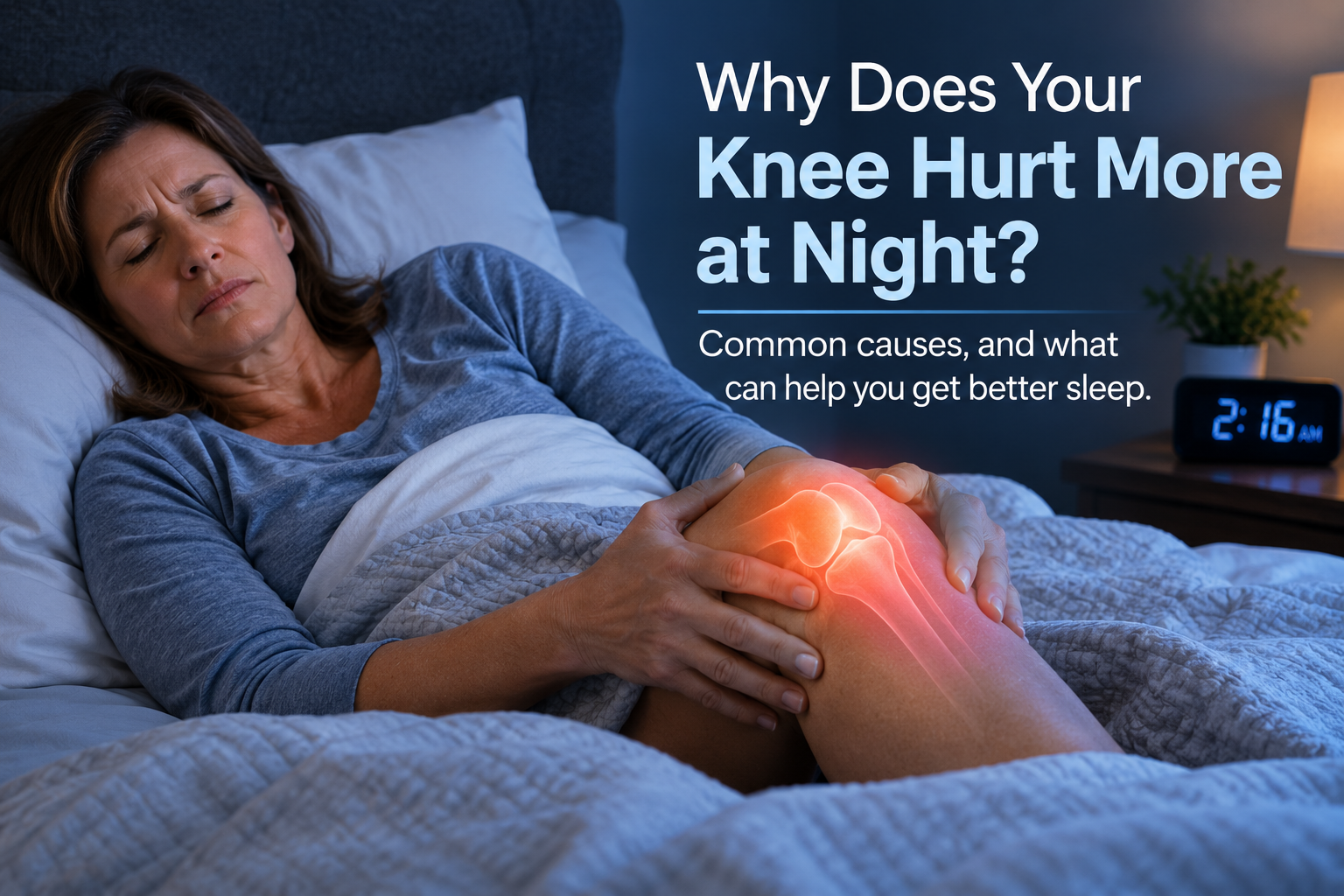 Why Does Your Knee Hurt More at Night When You're Trying to Sleep?
