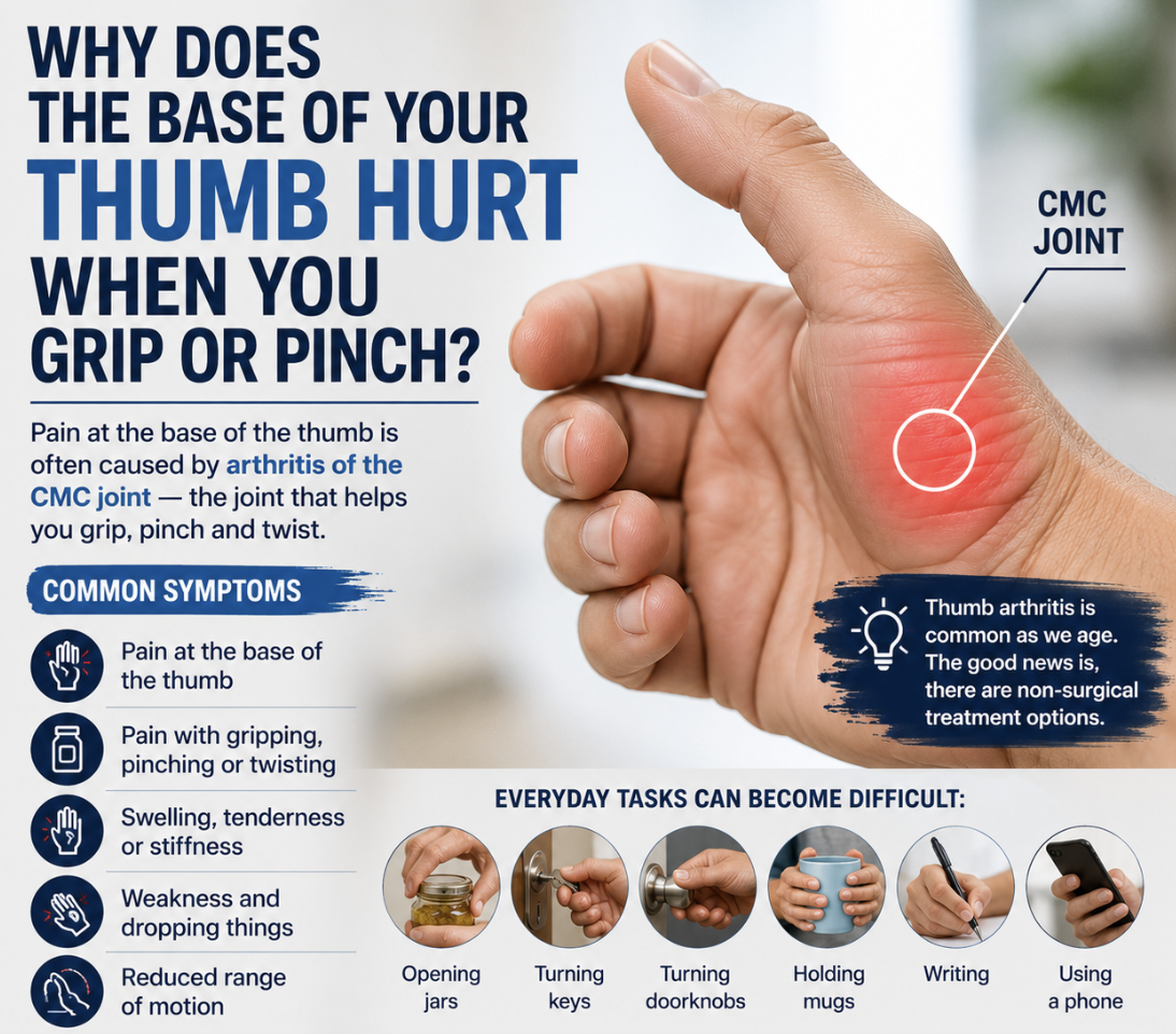 Why Does the Base of Your Thumb Hurt When You Grip or Pinch?