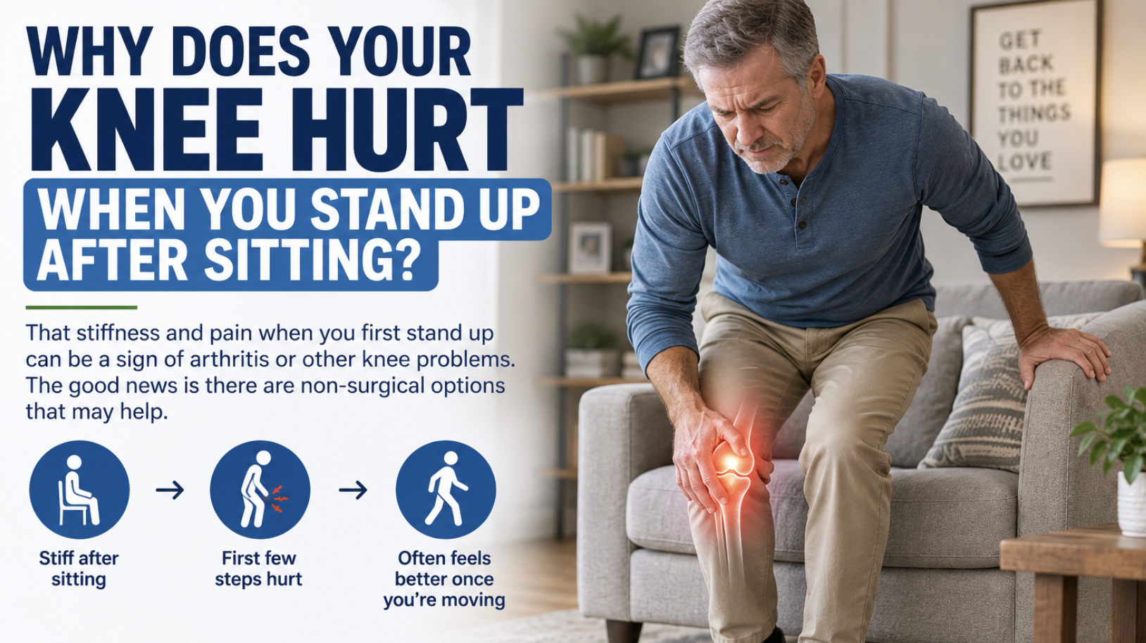 Why Does Your Knee Hurt When You Stand Up After Sitting?