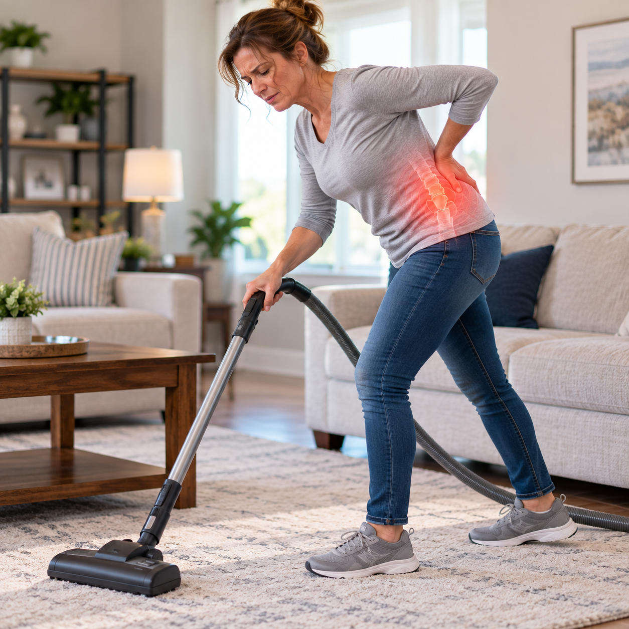 Why Does Your Back Hurt When You Vacuum or Sweep?