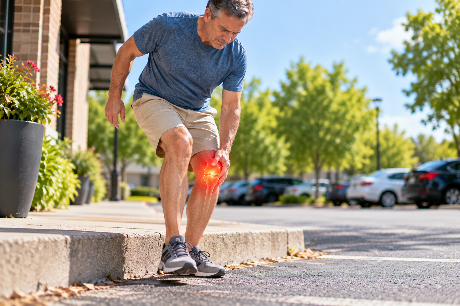 Why Does Your Knee Hurt When You Step Off a Curb?