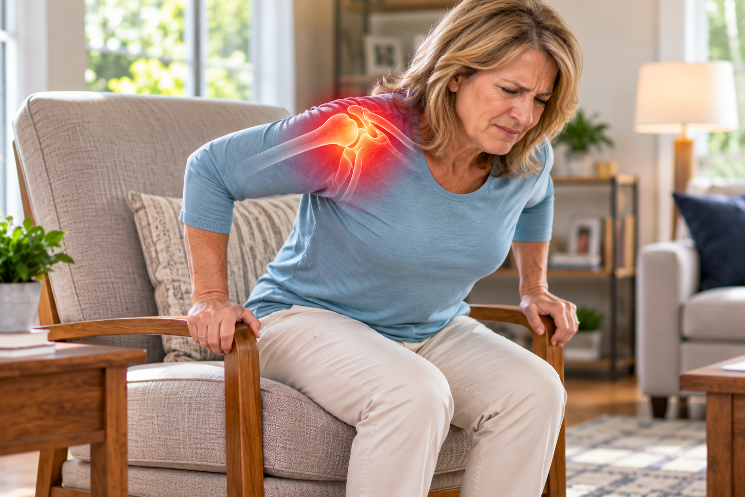 Does Your Shoulder Hurt When You Push Yourself Up From a Chair?