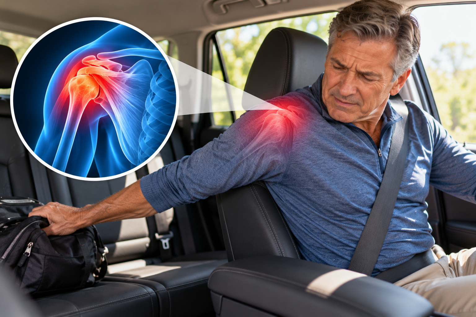 Why Does Your Shoulder Hurt When You Reach Into the Back Seat of Your Car?