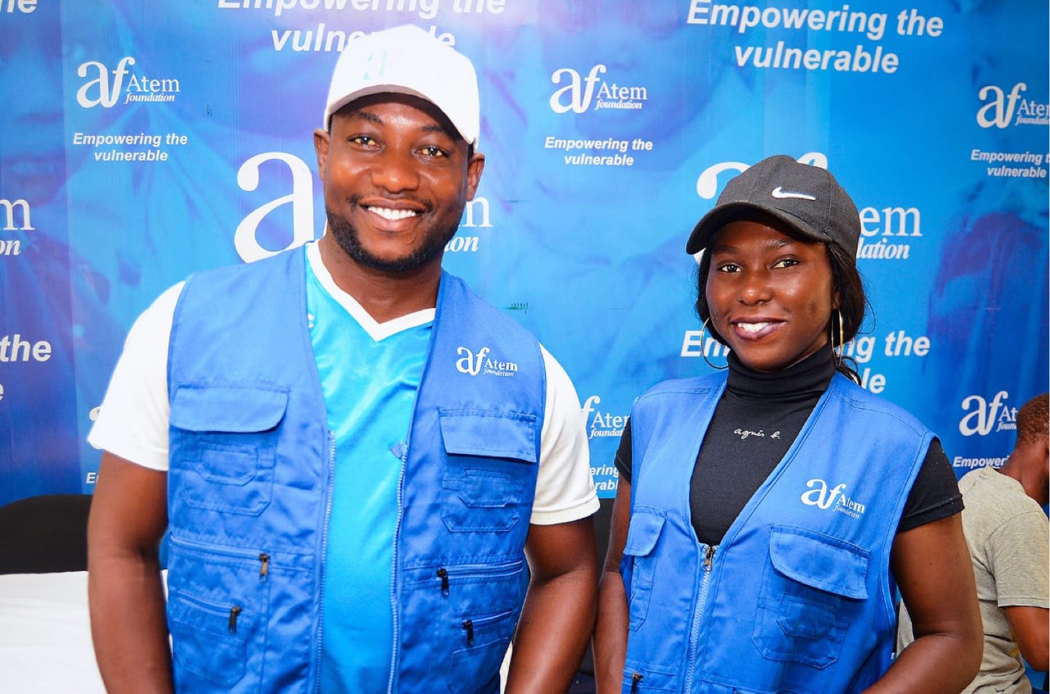 Volunteers supporting community outreach