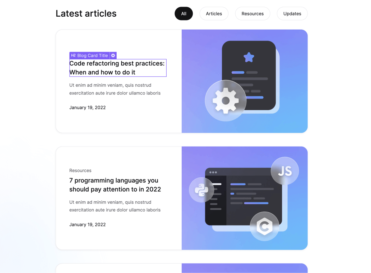 Dynamic Content CMS - Codely X Webflow Template