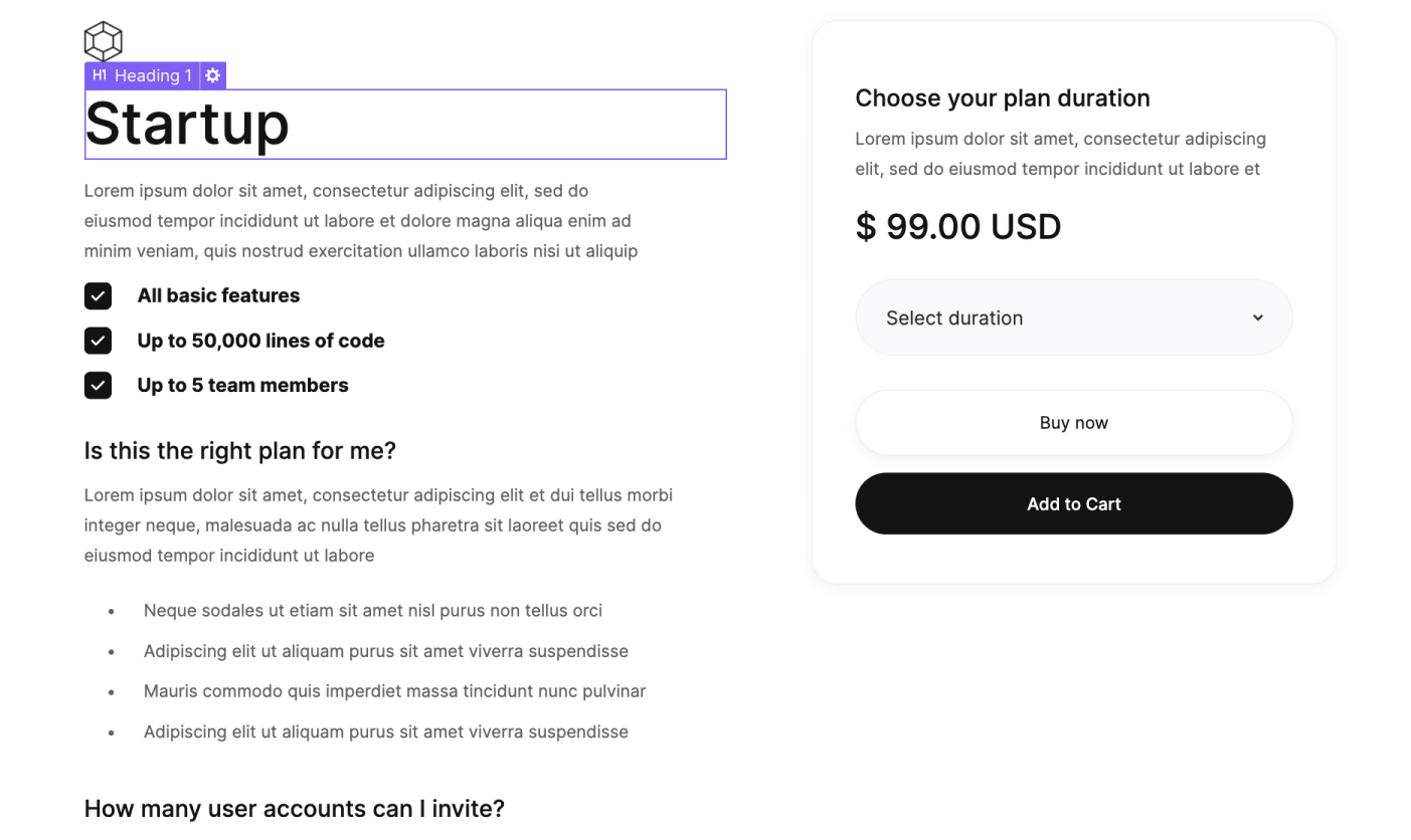 eCommerce Page - Codely X Webflow Template
