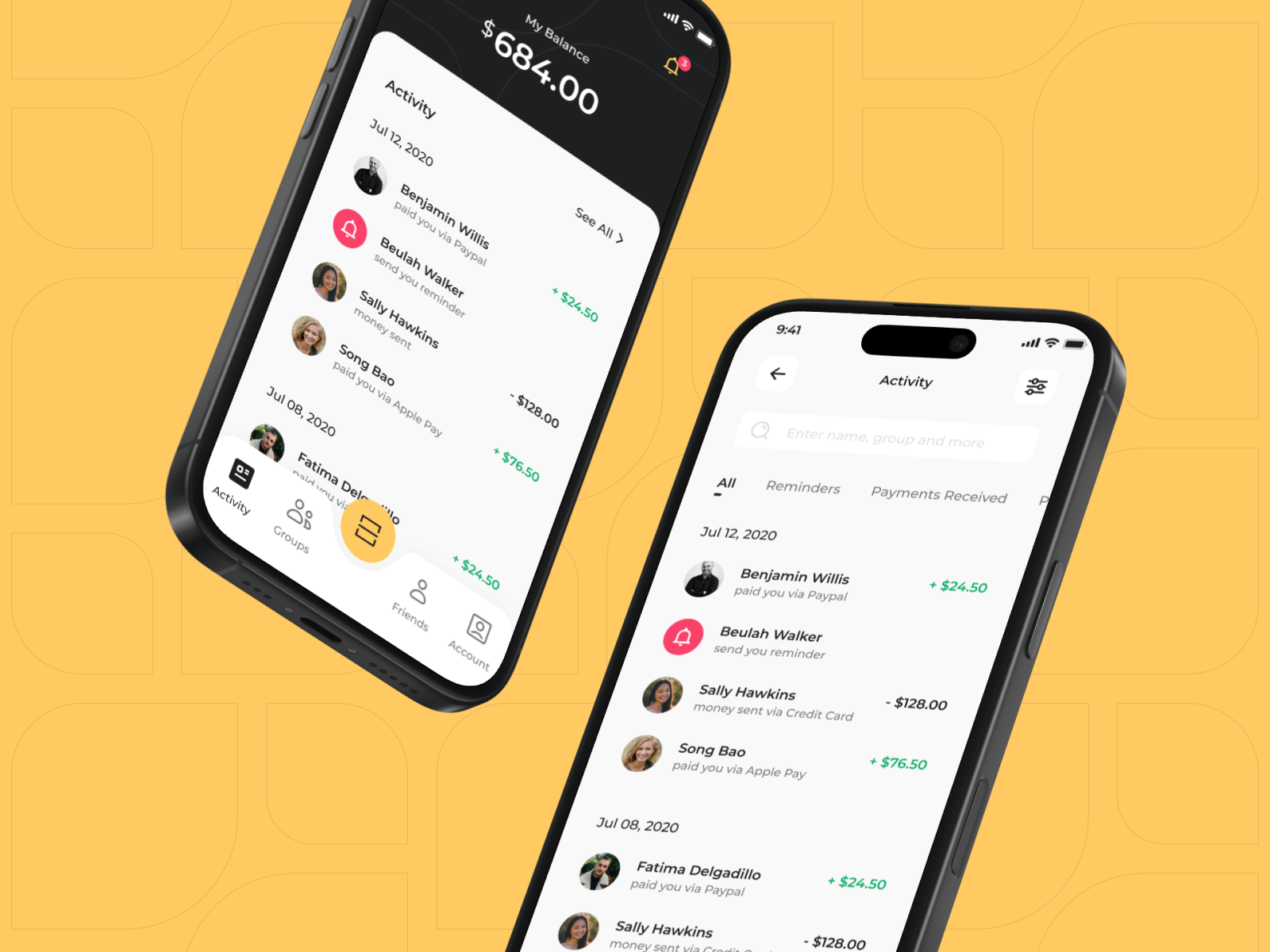 FairPay – Split Bill React Native UI Template (Expo Version) - 4