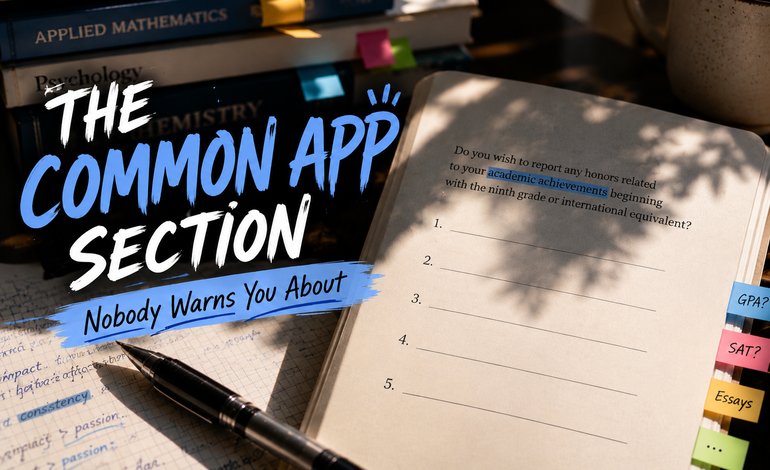 The CommonApp Section Nobody Warns You About