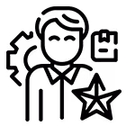 Black clock icon with hour and minute hands showing 10:10.