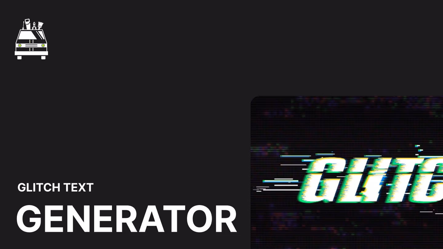 Glitch Text Generator