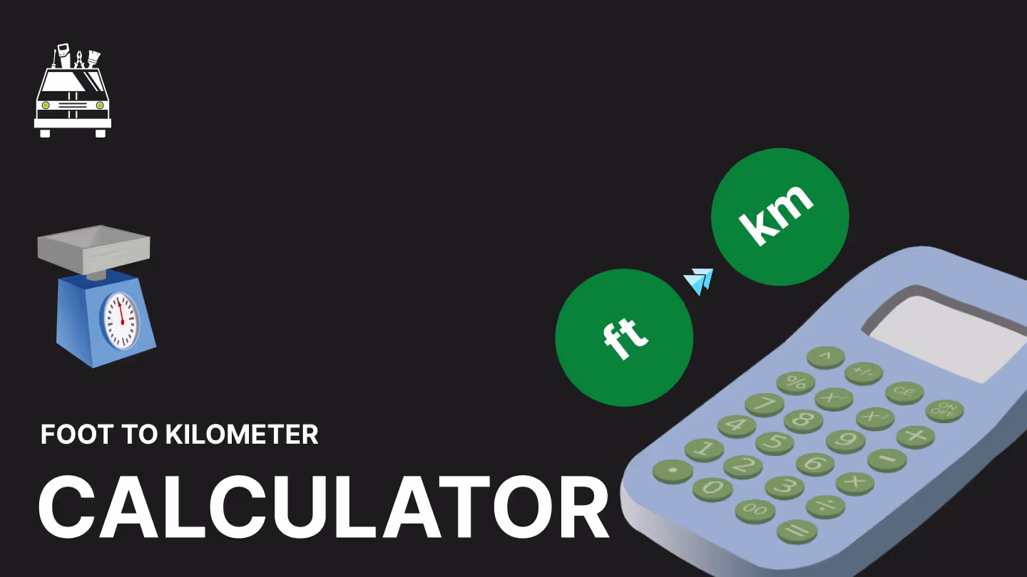 Foot to Kilometer Converter
