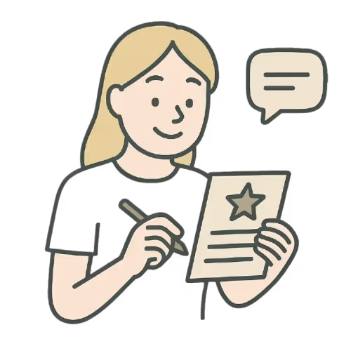 口コミ投稿を行うイメージ