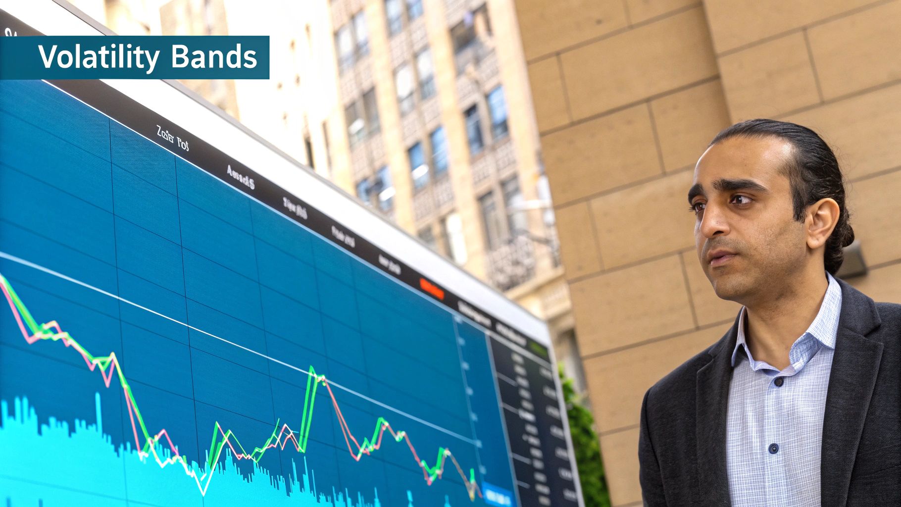 Infographic showing key data about Bollinger Bands