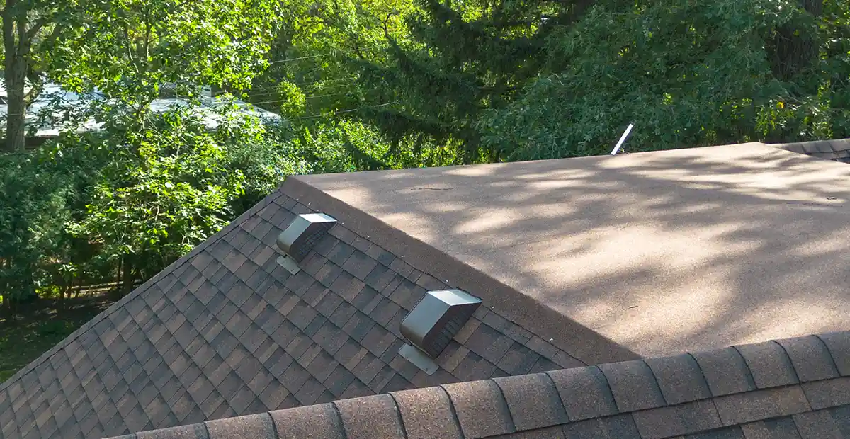 Cool roof in the color Brownwood.