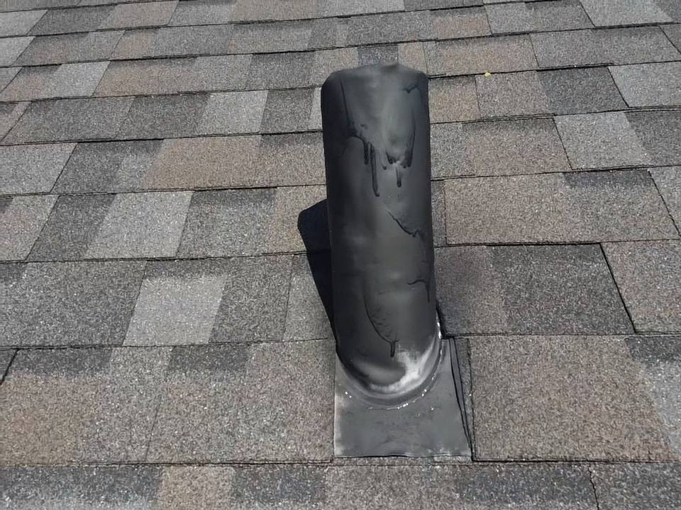 Properly Ventilated & Sealed Pipe Vent In Residential Roof Replacement | Global Exterior Experts