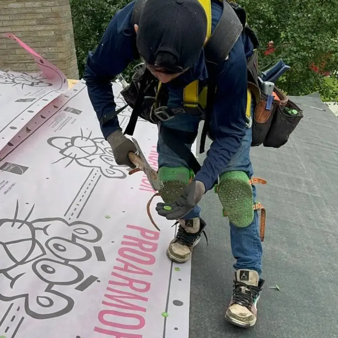 Installing Ice & Water Shield & Underlayment On Residential Roof