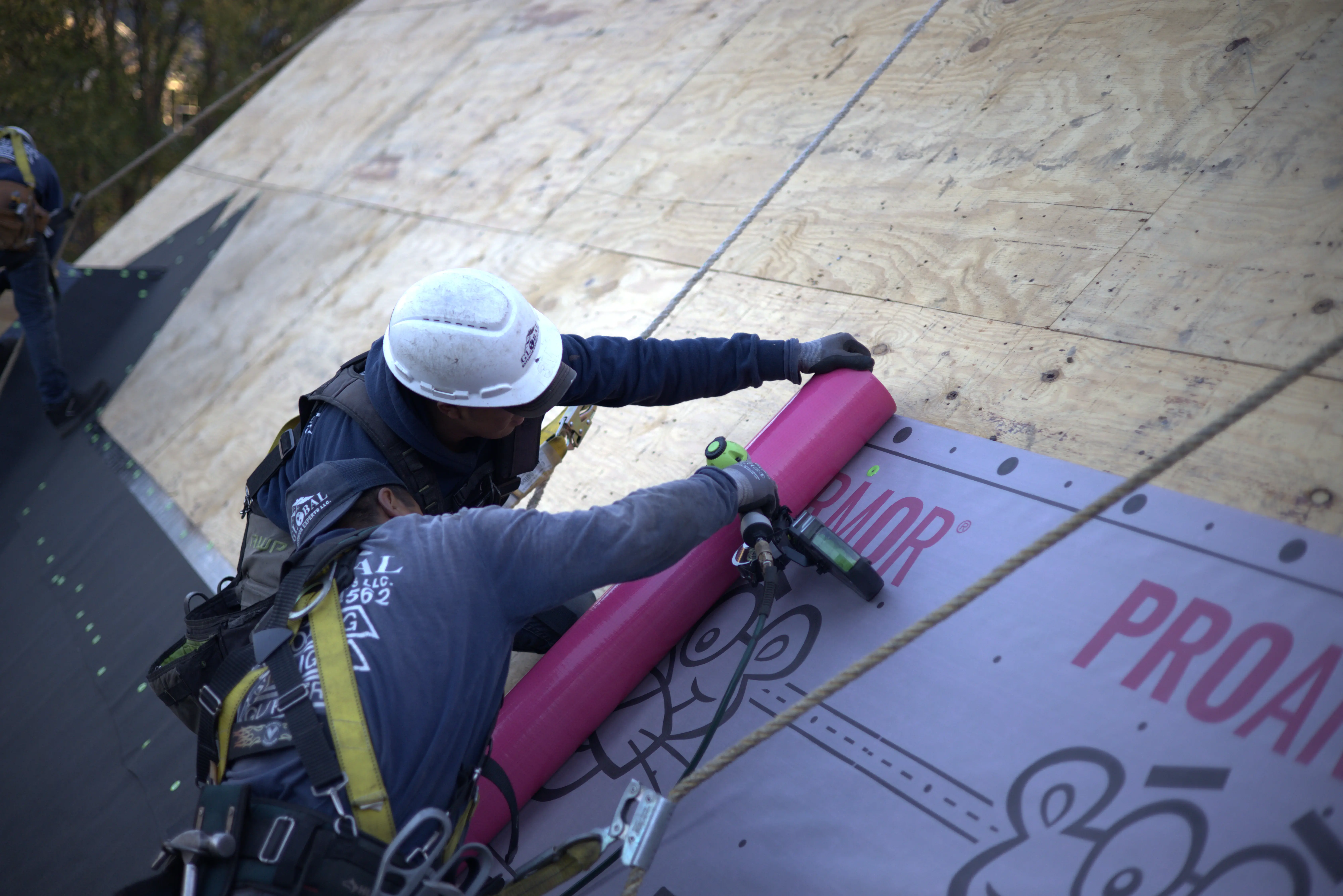 Installing Underlayment Onto Residential Roof
