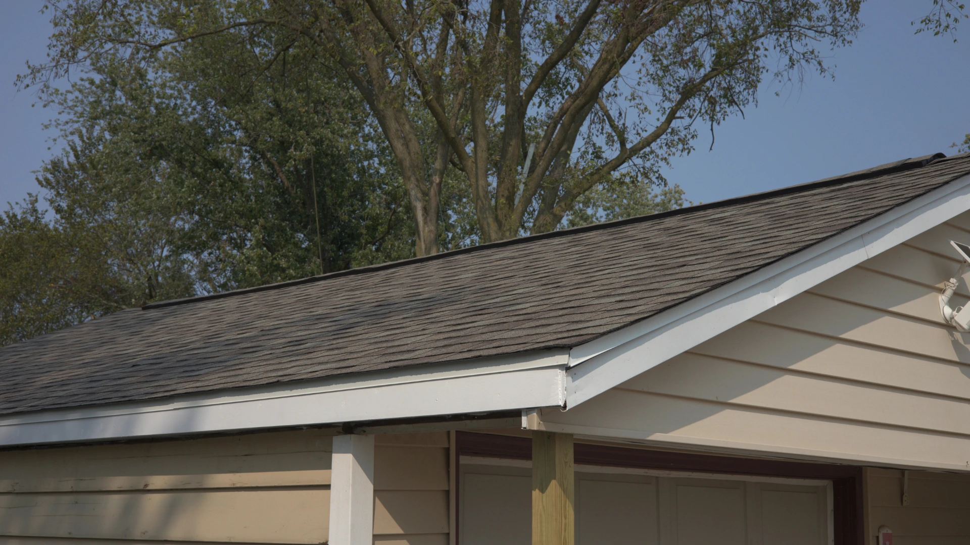 Shingled Roof With Ridge Vent On Top