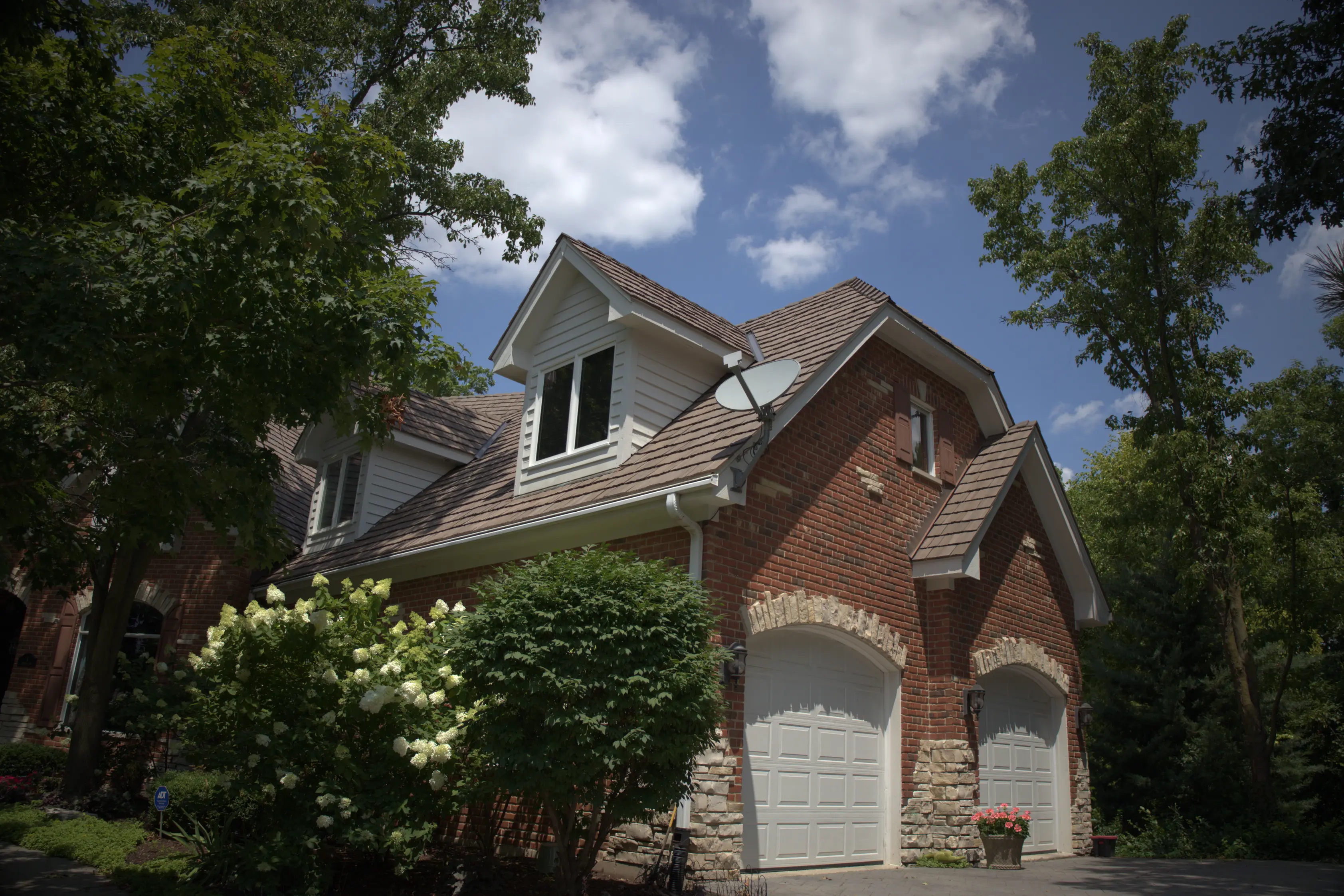 Newly Installed Synthetic Shingle Roof