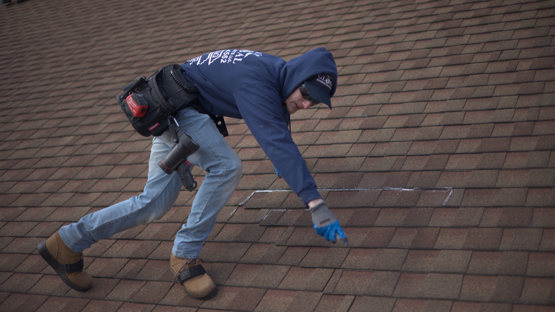 Josh The Roof Inspector Inspecting Roof After Storm Damage