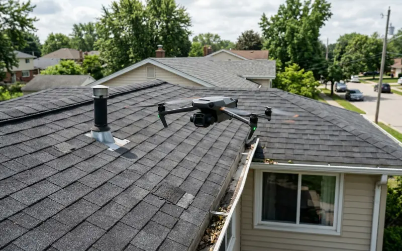 Roof Inspection With Just A Drone