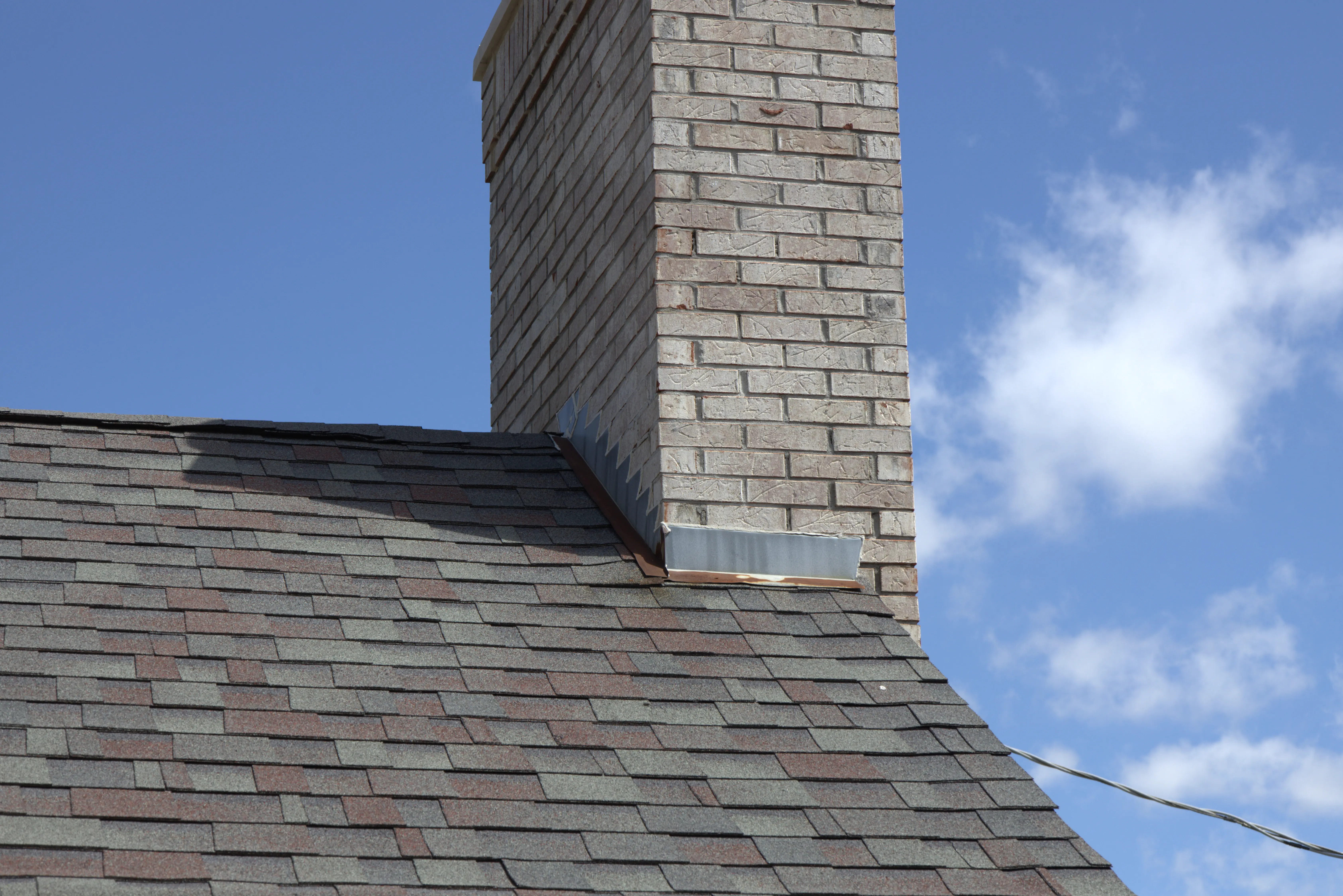 Chimney Flashing On Residential Home