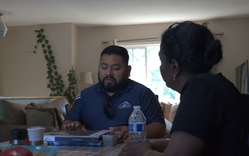 In Person Roofing Consultation With Professional Roofer