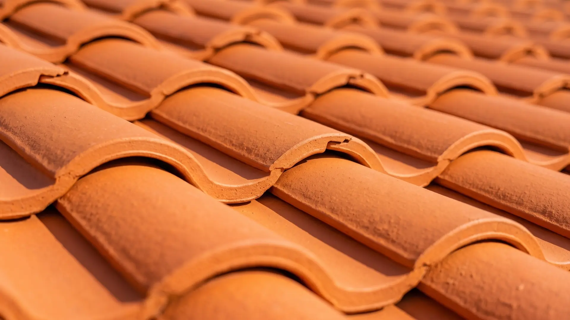 Clay Tile Roof On Residential Home